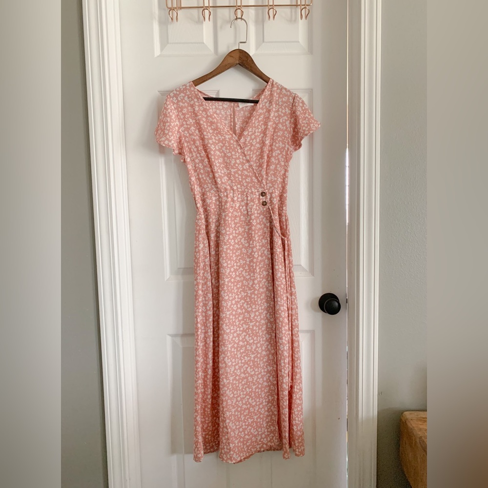Lightweight Front Wrap Maxi Dress